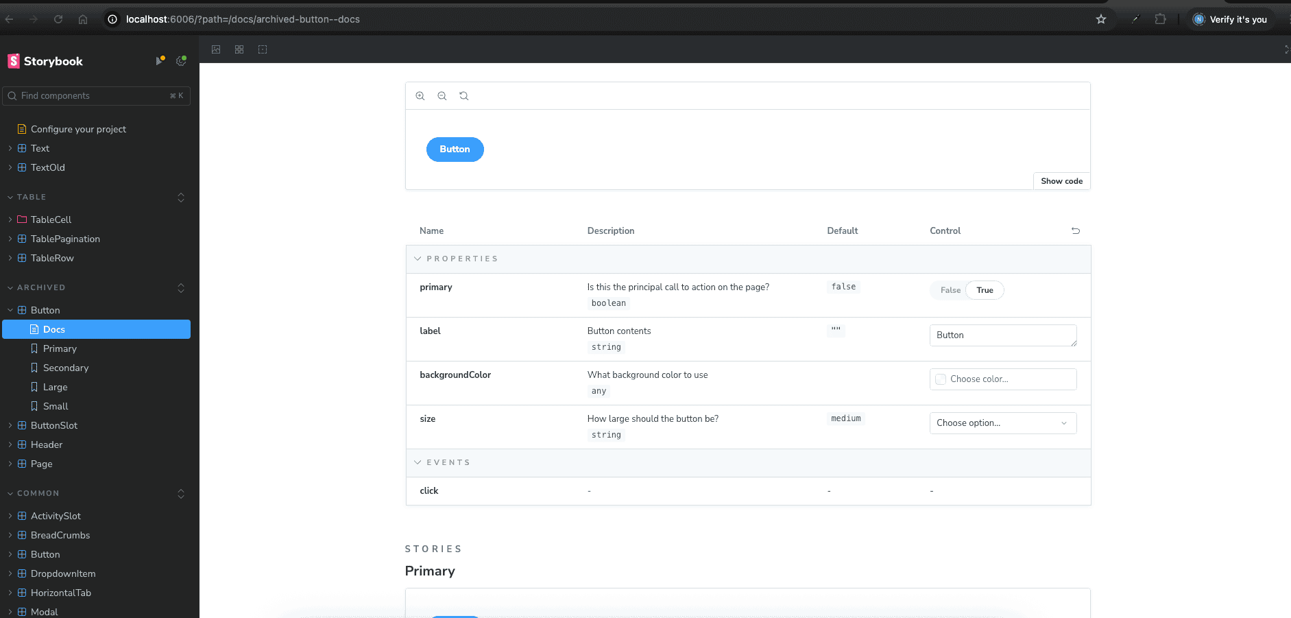 Apex design system component screen two
